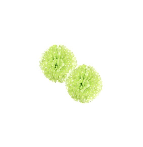 Fluffy Polka 25 Cms X 2 Und Pistacho