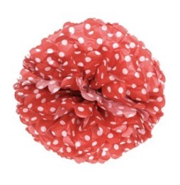 Fluffy Polka 35 Cms Rojo X 1 Und