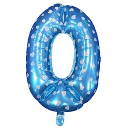 Globo Foil 26 Metalizado Azul Polka N 0