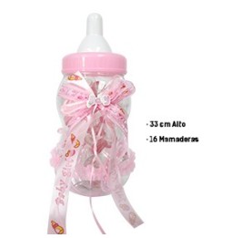 Mamadera Niña  33 Cm + Set 16 Mamadera