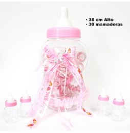 Mamadera Niña 38 cm + Set 30  Mamadera