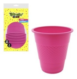 Vaso De 7 Oz Fucsia X 10