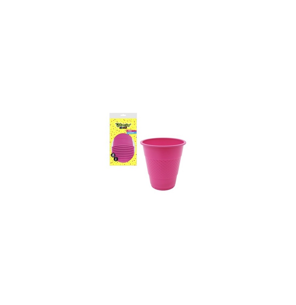 Vaso De 7 Oz Fucsia X 10