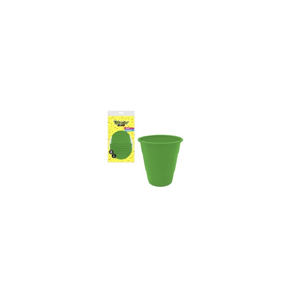 Vaso De 7 Oz Verde X 10