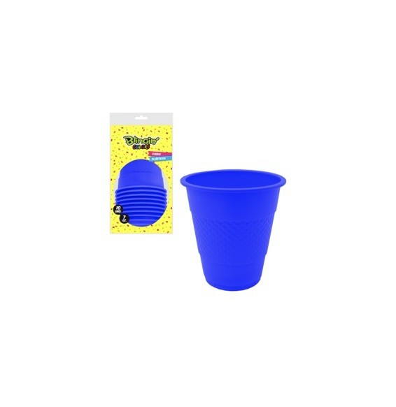 Vaso De 7 Oz Azul X 10