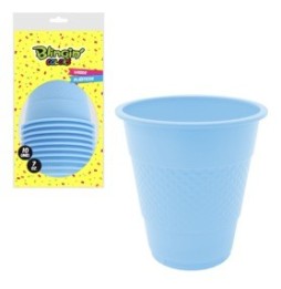 Vaso De 7 Oz Celeste X 10