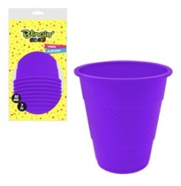 Vaso De 7 Oz Morado X 10