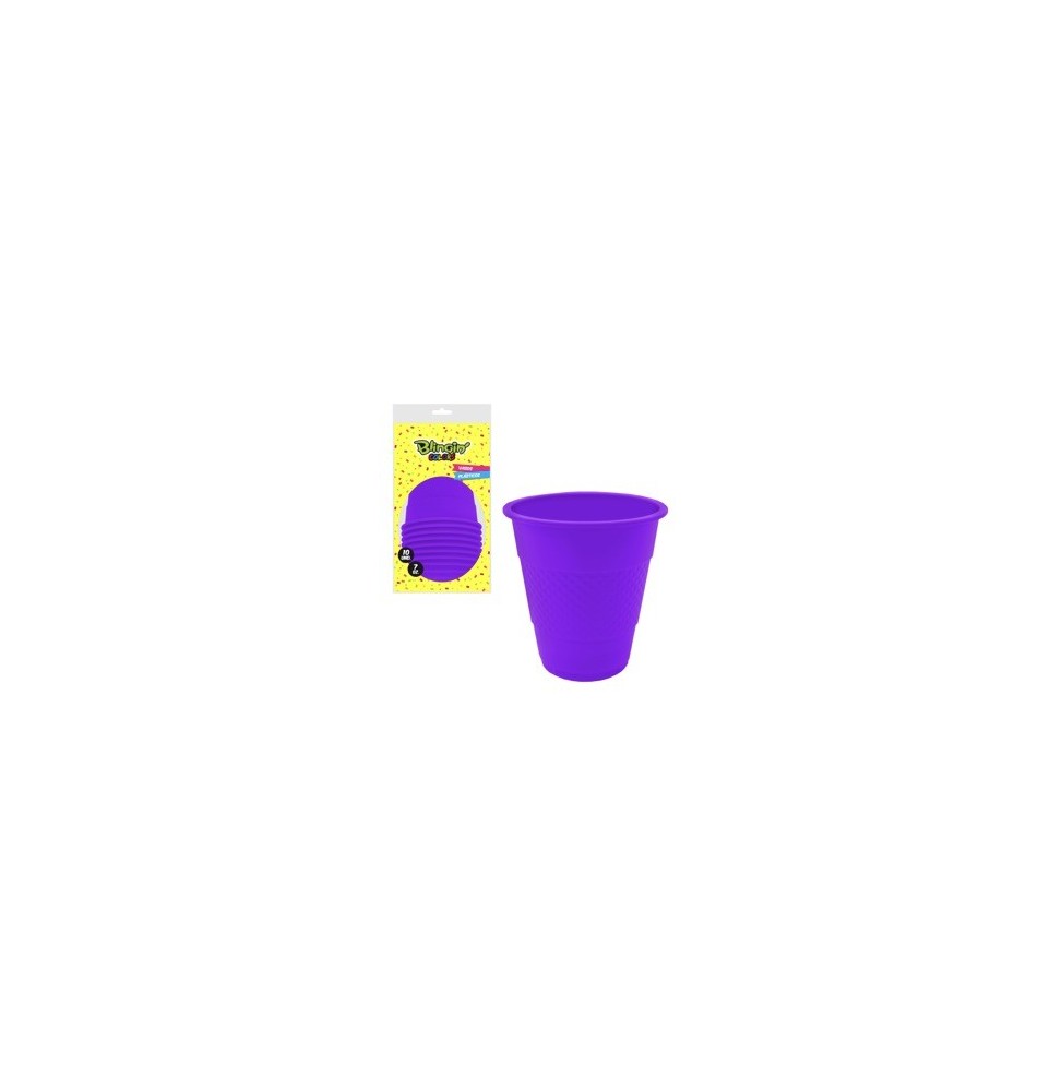 Vaso De 7 Oz Morado X 10