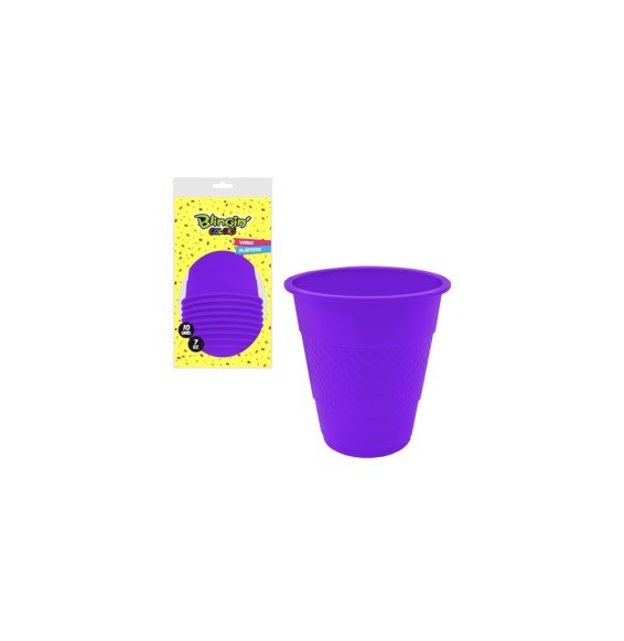 Vaso De 7 Oz Morado X 10