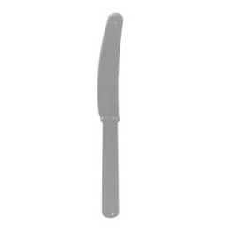 Cuchillo X 10 Color Plata