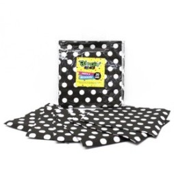 Servilleta Polka Negra 25X25 X 20