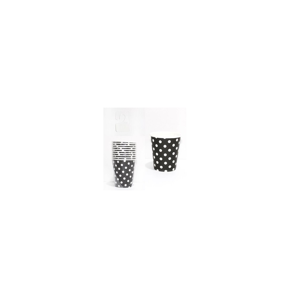 Vaso Polka Negro X 10