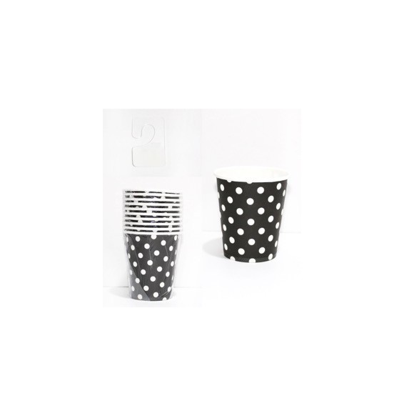 Vaso Polka Negro X 10