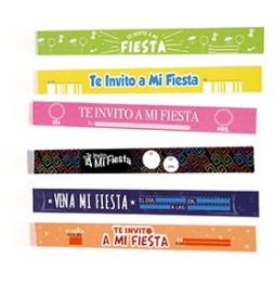 Tarjeta Invitacion Pulseras Surtidas x10